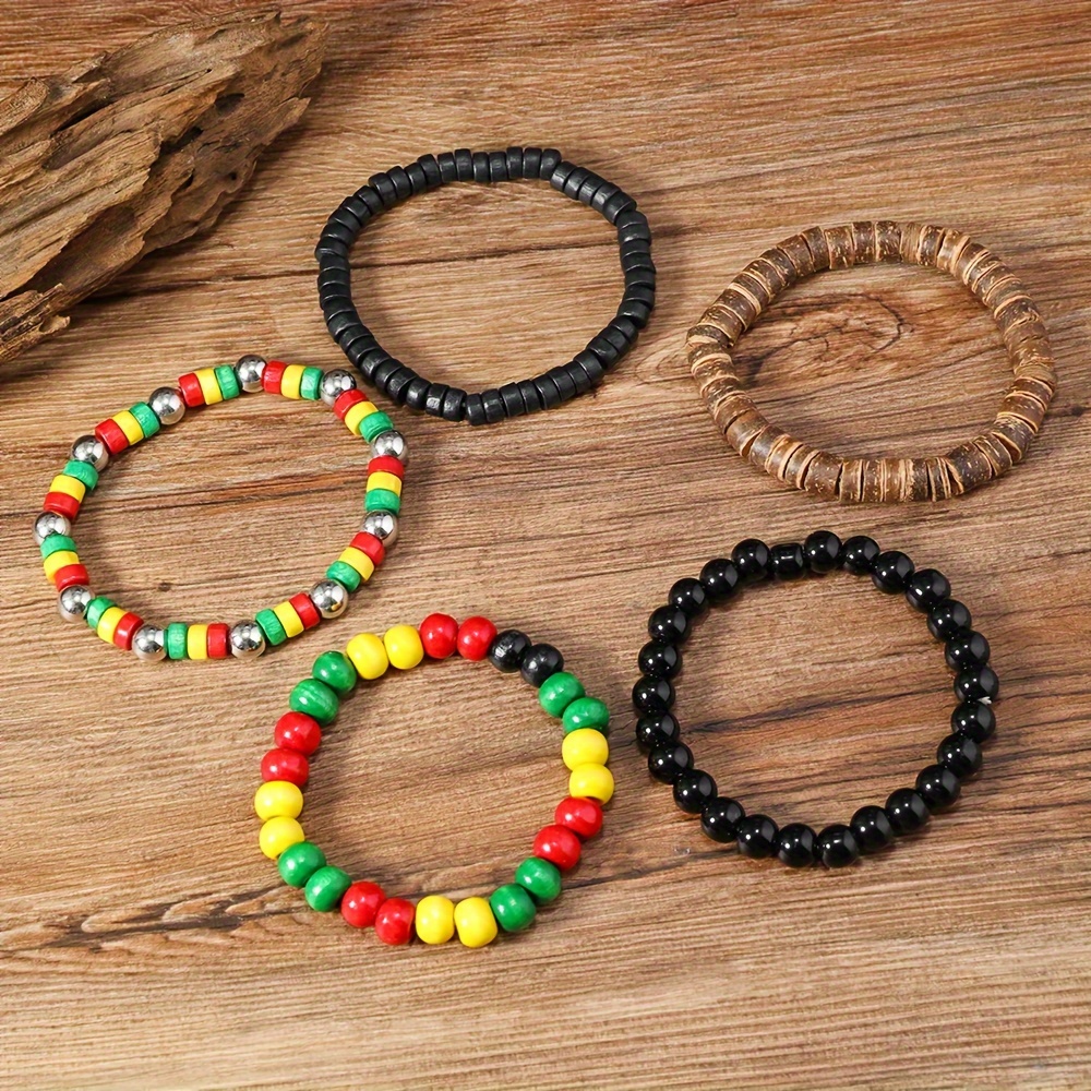 Men's Island Vacation Style Beaded Bracelet